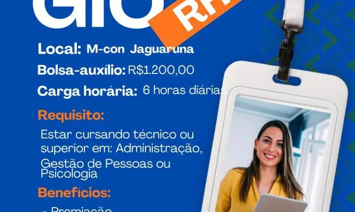 🚀 OPORTUNIDADE DE ESTÁGIO EM RH – JAGUARUNA/SC